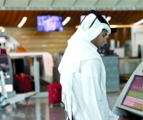 جانب من الخدمات الذكية بمطار حمد