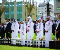                                         خلال الاحتفال                                    