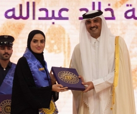صاحب السمو يكرم الفائزين بجائزة التميز العلمي 2020