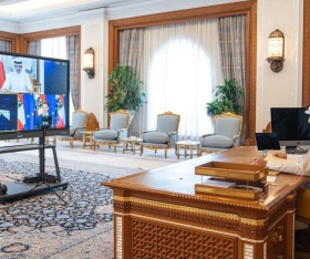 صاحب السمو يشارك في الجلسة الرئيسية لمنتدى سانت بطرسبورغ الاقتصادي الدولي