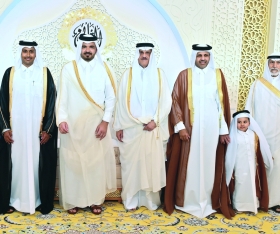 سمو الأمير يشرف أفراح آل ثاني