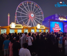 إقبال كثيف على مدينة الألعاب لوسيل وينتر وندرلاند في جزيرة المها
