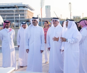 الكشف عن عن عدد من الأعمال الفنية بمنطقة الدوحة المركزية وشارع الكورنيش