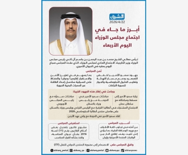 أبرز ما جاء في اجتماع مجلس الوزراء اليوم الأربعاء 2026/4/22 