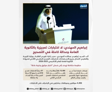 إبراهيم المهندي: لا اختبارات تعجيزية بالثانوية العامة وعدالة كاملة في التصحيح