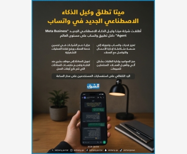 ميتا تطلق وكيل الذكاء الاصطناعي الجديد في واتساب