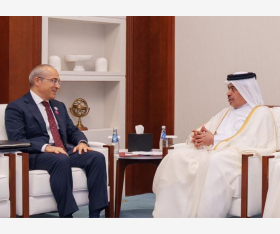  وزير المالية يجتمع مع نظيريه الأرميني والهندي ومع وزير الاقتصاد الأذربيجاني
