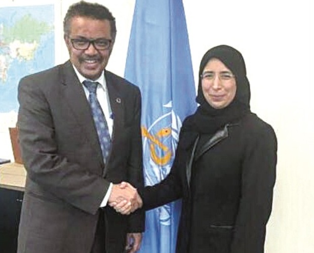 وزيرة الصحة مع المدير العام لمنظمة الصحة العالمية