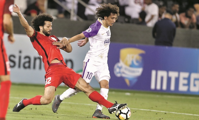 جانب من مباراة الريان والعين الإماراتى