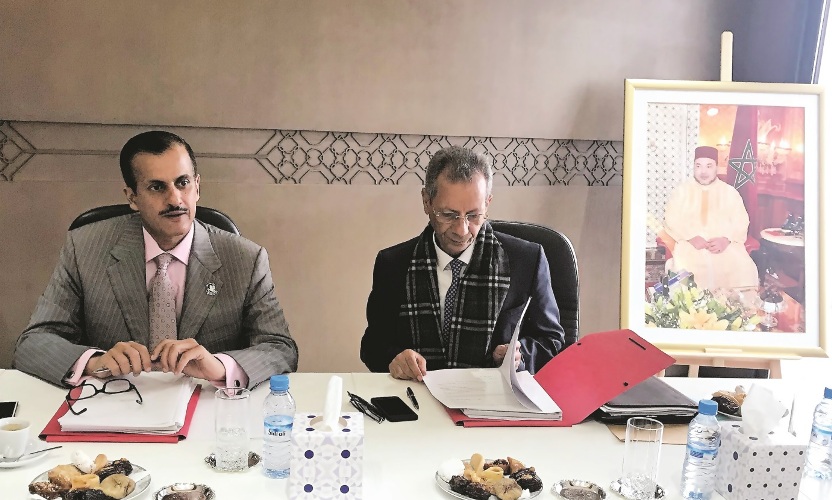 الشيخ الدكتور خالد بن ثاني يترأس الاجتماع