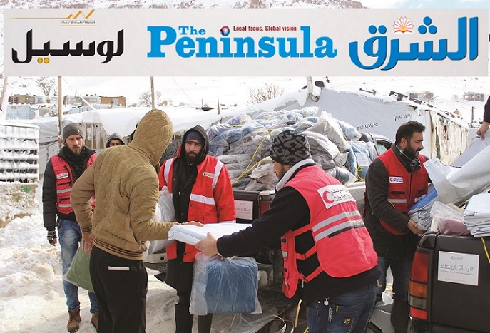 دار الشرق تتبرع بمبيعات صحفها لحملة أغيثوا عرسال