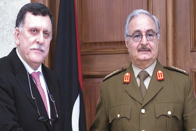 فائز السراج وحفتر.