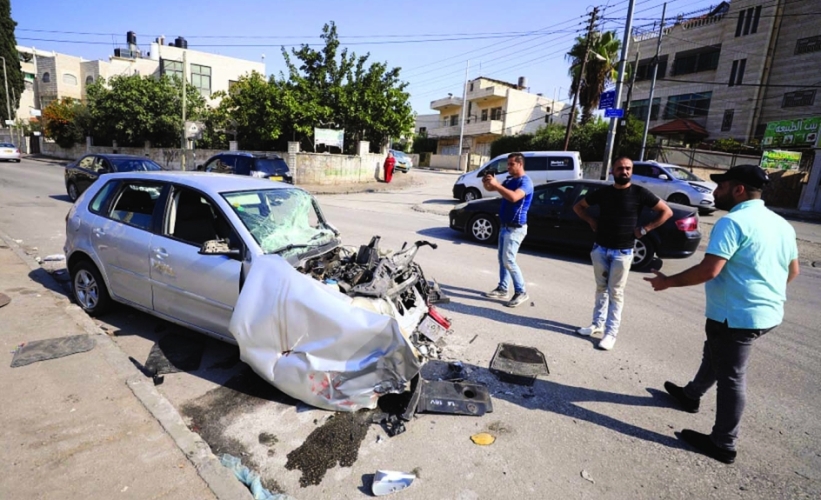  قوات الجيش الإسرائيلي أطلقت النار على شاب فلسطيني، قرب مدينة رام الله 