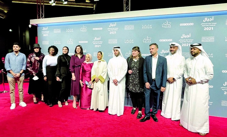  جانب من السجادة الحمراء بمهرجان أجيال السينمائي التاسع