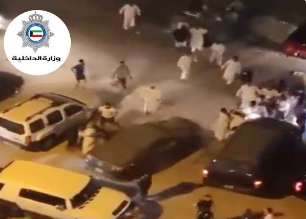 لقطة من المشاجرة