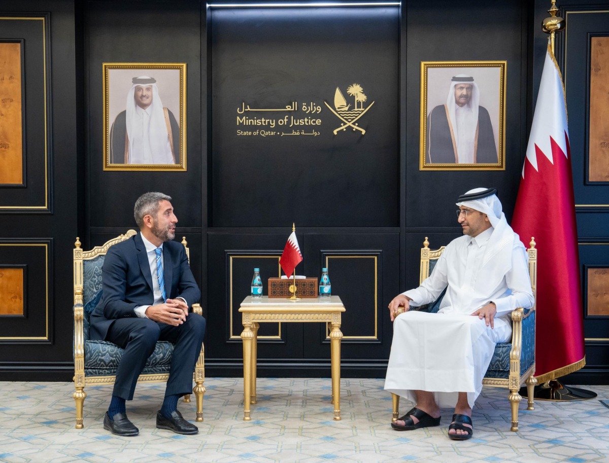  وزير العدل يجتمع مع سفير جورجيا