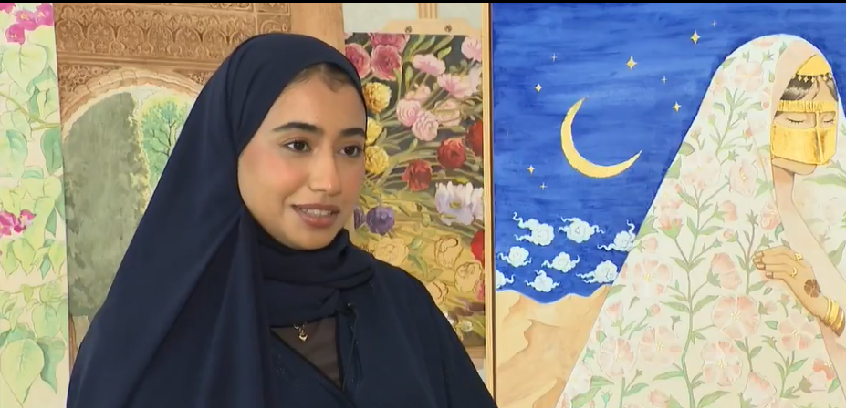 غادة السويدي.. فنانة قطرية تحوّل المها والحنّة والقهوة إلى أعمال عالمية