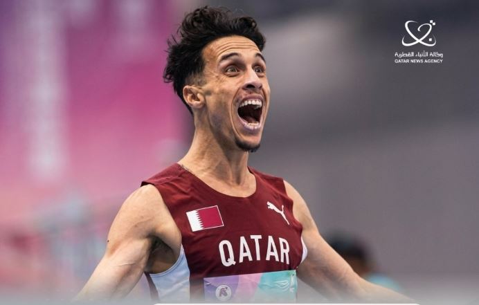 العداء القطري زكريا الأحلامي يتوج ببرونزية سباق 3000 متر موانع