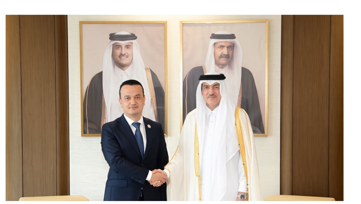 وزير الدولة لشؤون التجارة الخارجية يجتمع مع وزير الاستثمار والصناعة والتجارة بجمهورية أوزبكستان