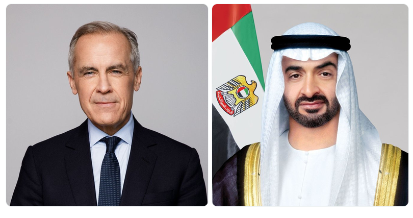 رئيس الإمارات يبحث هاتفياً مع رئيس وزراء كندا آخر التطورات في الشرق الأوسط